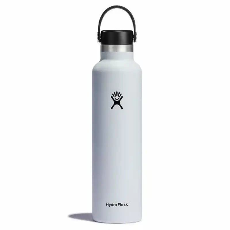 White Hydro Flask 24oz Standard Mouth Bottle