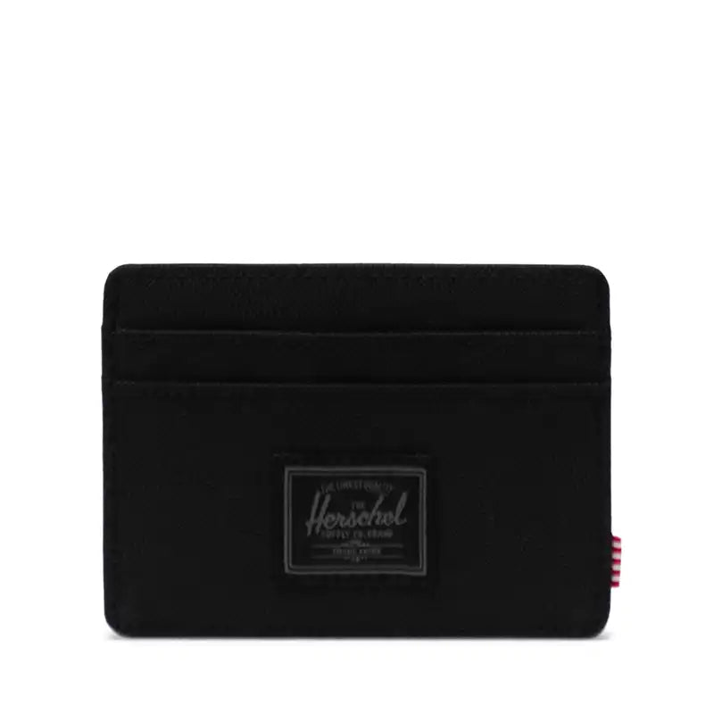 Herschel Black Tonal Charlie Cardholder Wallet