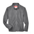 Grey fleece jacket with a zipper