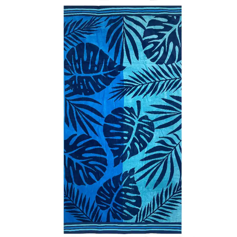 Jacquard Cotton Beach Towel - Oasis