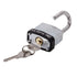Metal padlock with keys