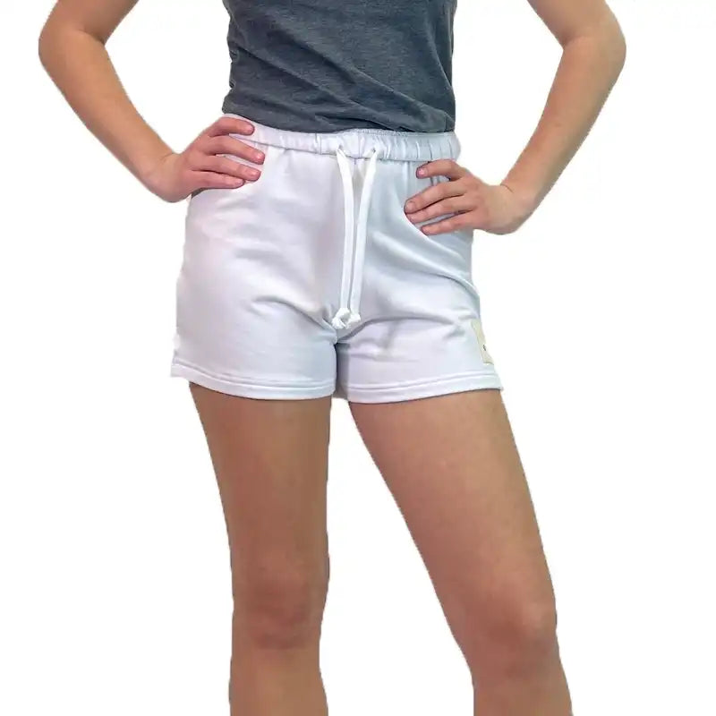 White Summer '91 Bamboo Panda Shorts