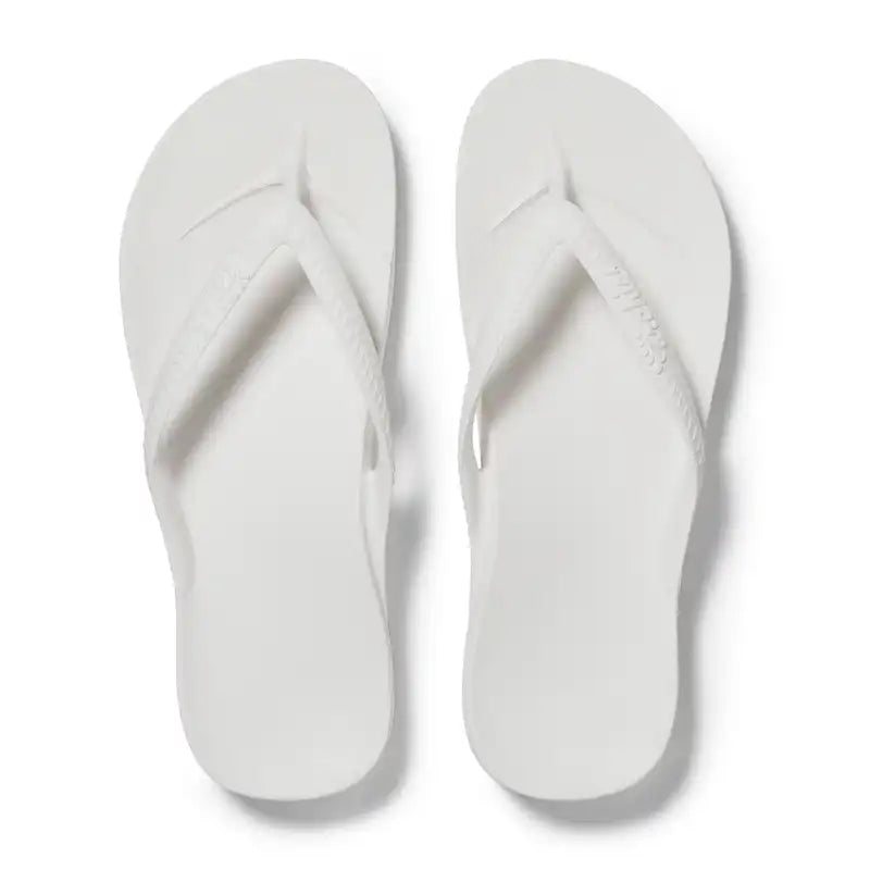 Archies Flip Flops White
