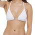 Kali Triangle Slider Bikini Top - White