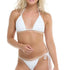 Women's white bikini top 