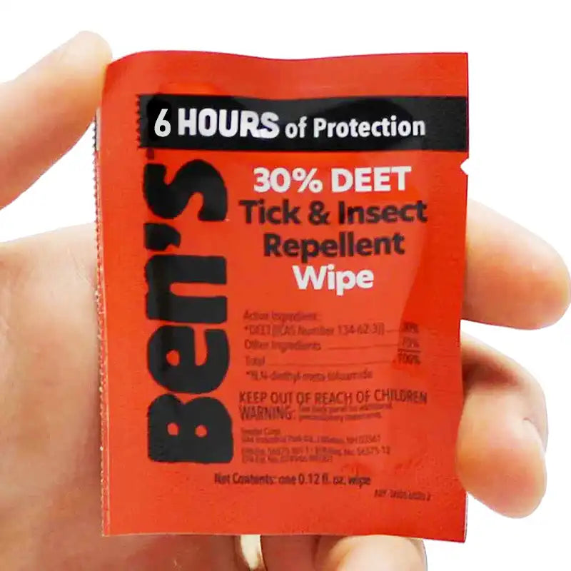 Ben's 12 pack Tick and Insect Repellent Wipes Inner Pack