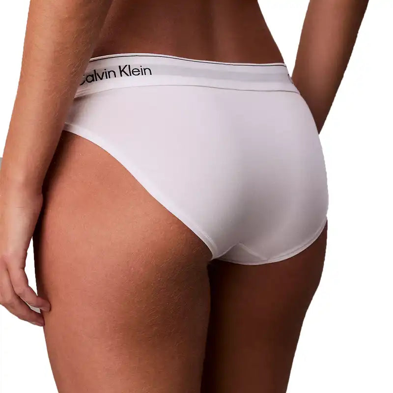 White Calvin Klein women's underwear detail view