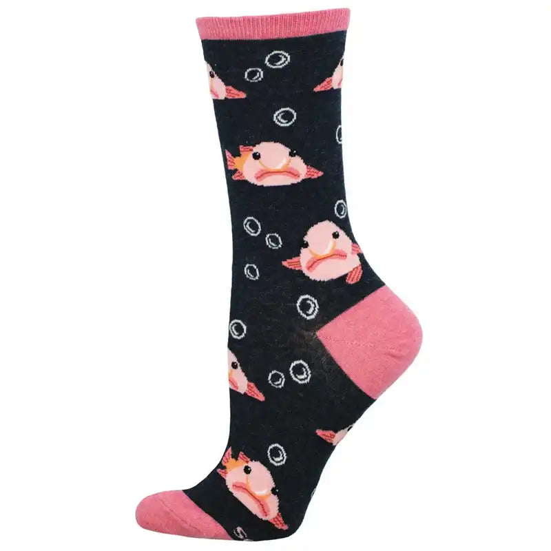 'Blobfish' Women's printed socks