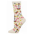 'Butterfly Floral' Women's novelty cotton socks
