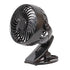 Black clip-on fan