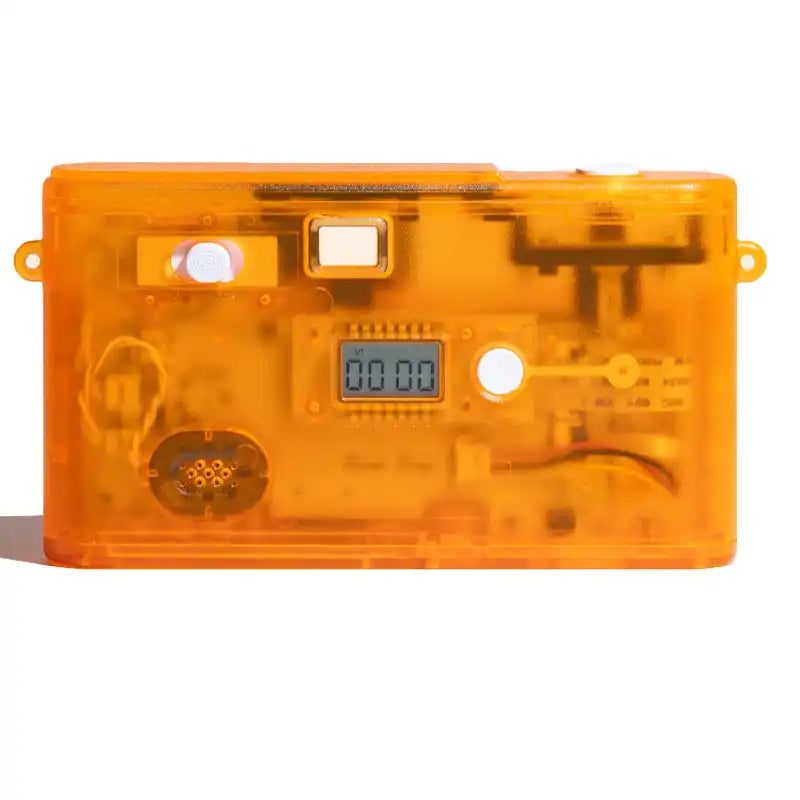 Back of Orange Translucent Camp Snap digital screen free camera