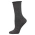 Charcoal Women's Bamboo Roll Top Socks