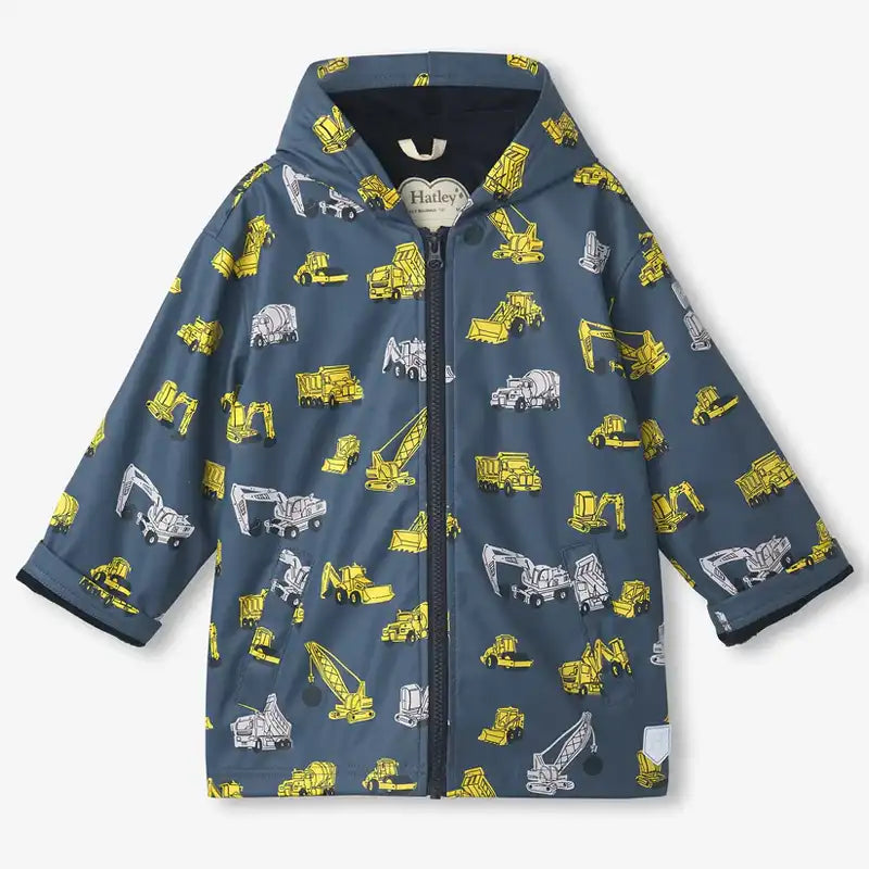 Hatley Boys Construction print Rain Jackets