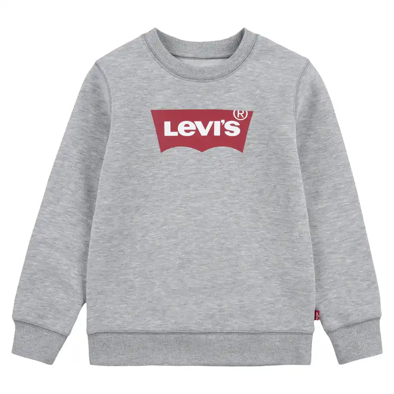 Grey Levi's Batwing Youth Crewneck Sweatshirt