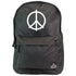 Black Peace Sign Backpack