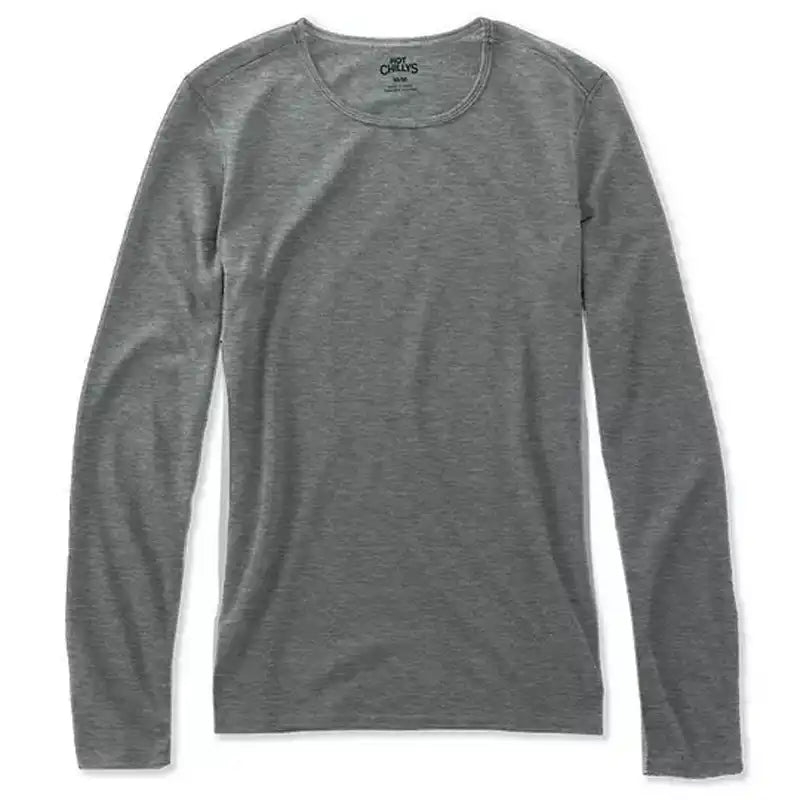 Kids Hot Chillys Skins top Grey