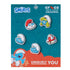 5 Smurfs footwear charms in packaging