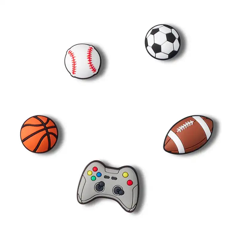 Crocs Jibbitz 5pk: Sports and Games