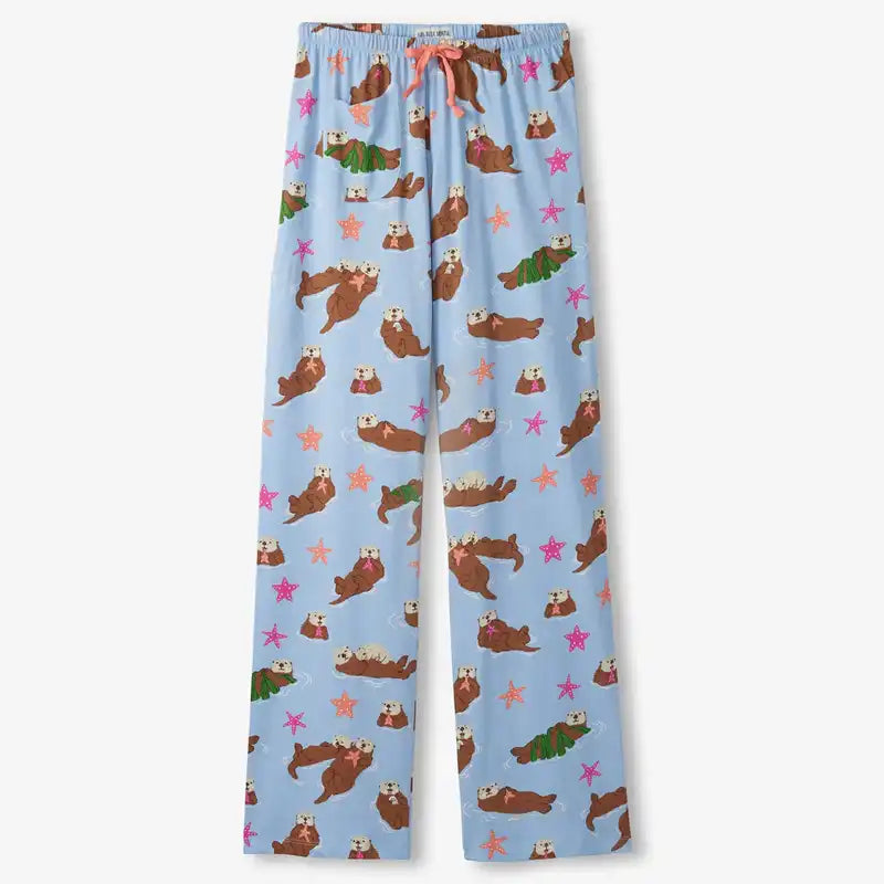 Little Blue House Sleep Pants Happy Otters