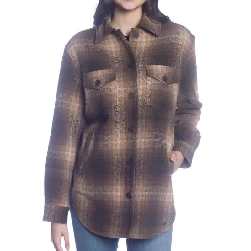 Taupe DKR Women's Shirt Jacket