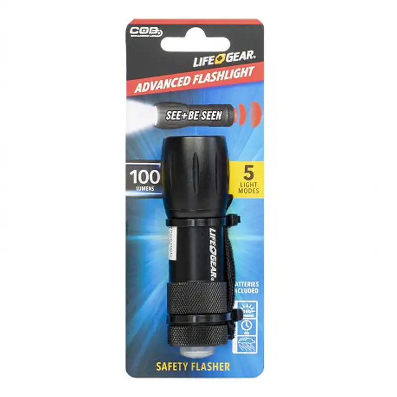 Life Gear Black Flashlight 