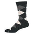 Black Men's Bamboo Argyle Socks