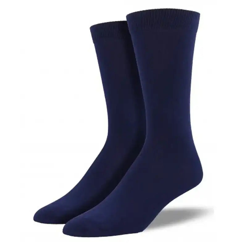 Navy  Socksmith Men's Bamboo Cew Sock