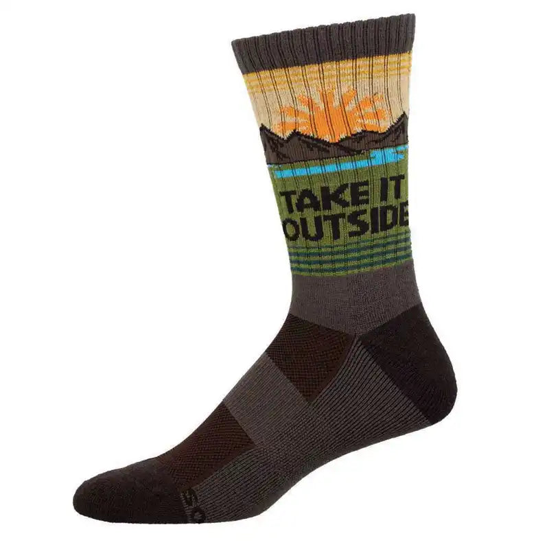 Compass Men's Merino Socks - Outside