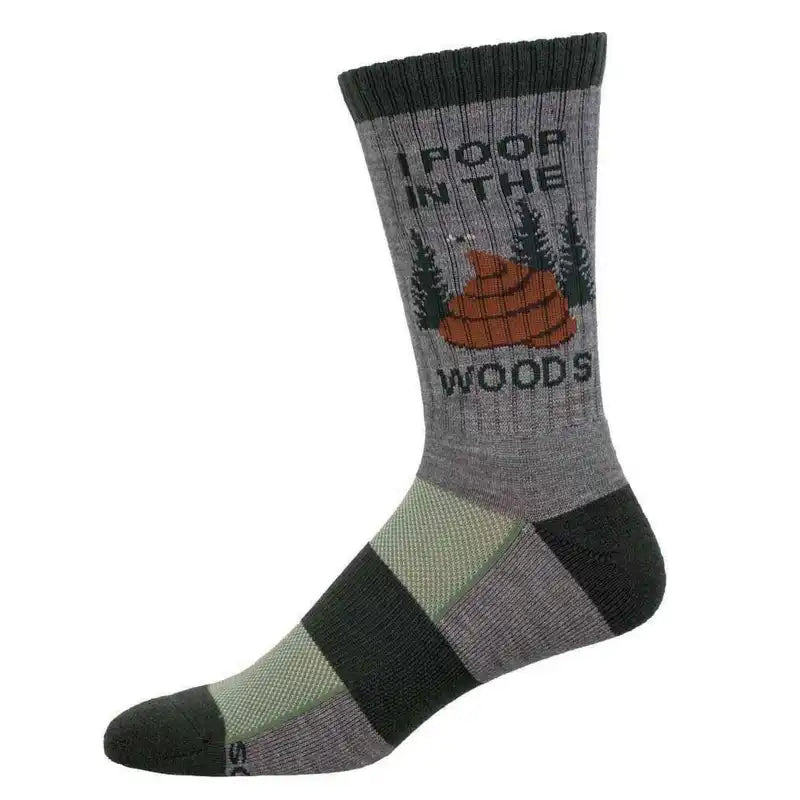 Compass Men's Merino Socks - Poop in the Woods