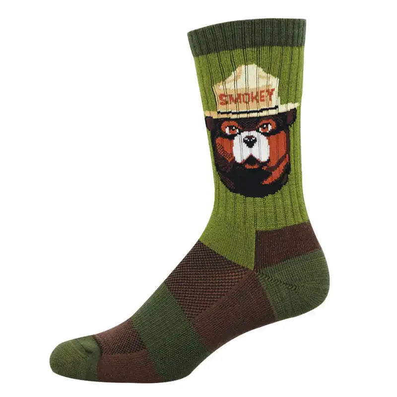 Compass Men's Merino Socks - Smokey the Bear