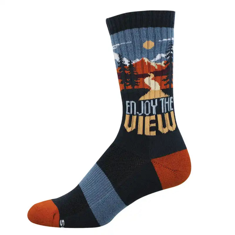 Compass Men's Merino Socks - Enjoy the View