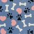 Paw Print printed fabric