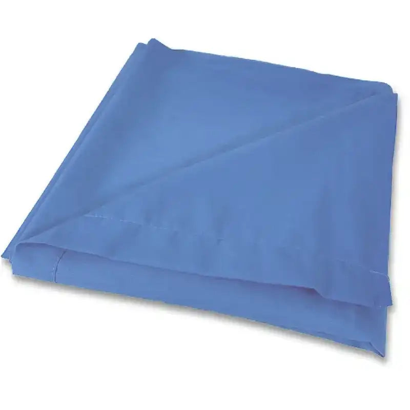 Folded blue sheet set