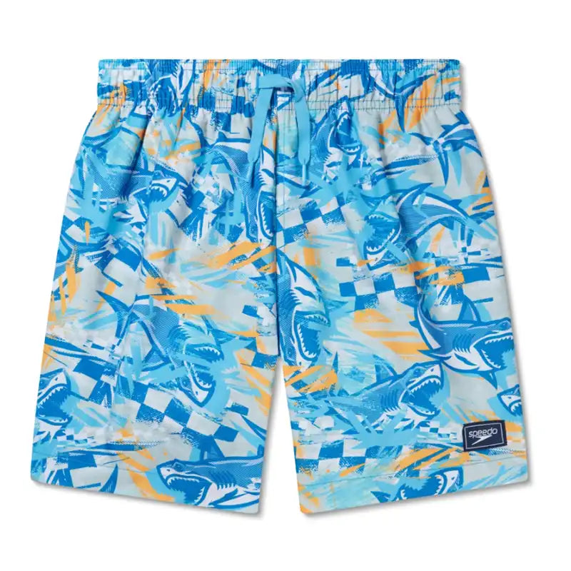 Speedo Boys Redondo Volley 15" Swim Short Blue Sharks