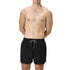 Man wearing black speedo bathing suit.