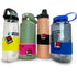 Sippety Customizable Bottle Sleeve and Charm on assorted water bottles