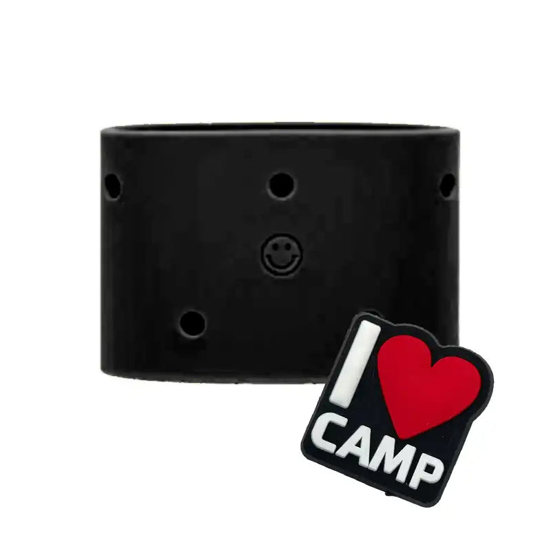 Black Sippety Customizable Bottle Sleeve and Charm