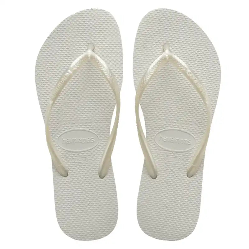 White Havaianas Flip Flops