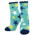 Women's Plush Sock Superstar Teal