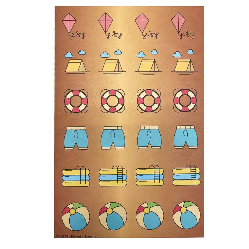 Summer Camp Sticker set