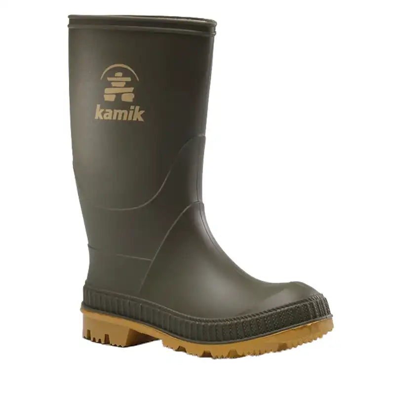 Kids Olive Canadian Rubber Rain Boots by Kamik