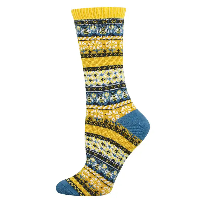 Honey Bees Women's Sweater Sock