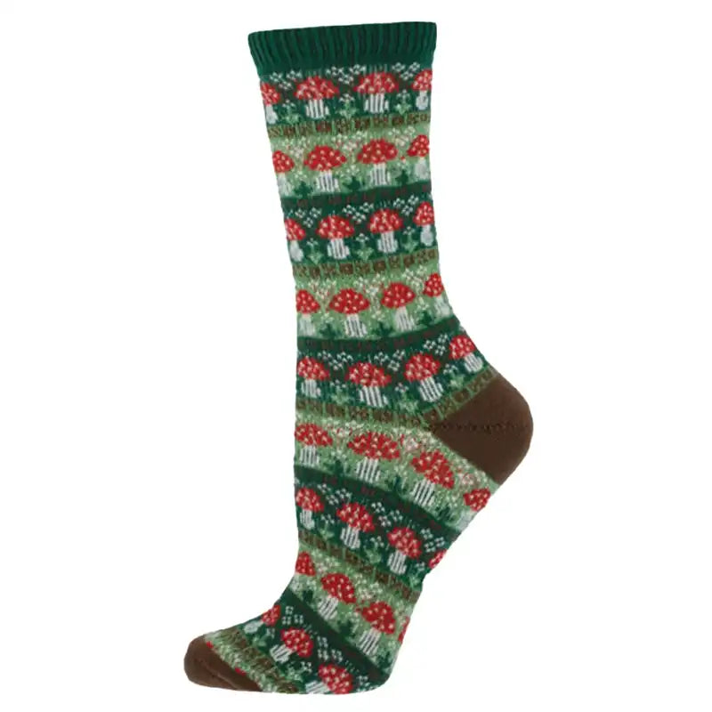 Women's Socks with mushroom pattern