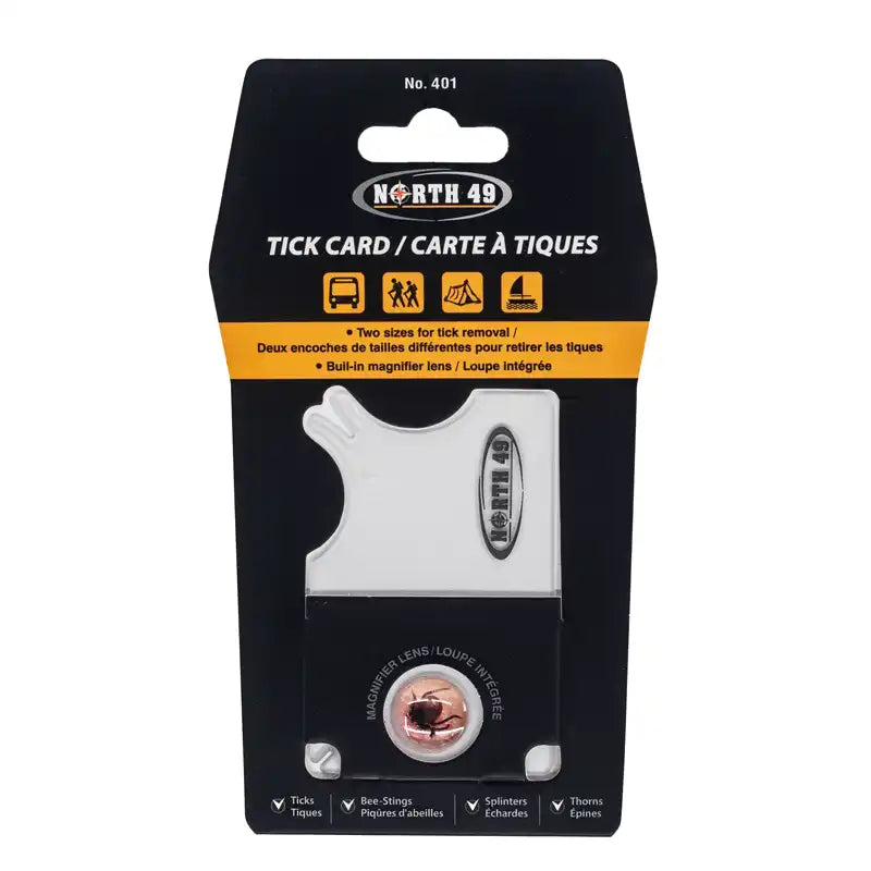 North 99 tick removal Card in packaging