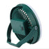Green portable fan for camp or travel