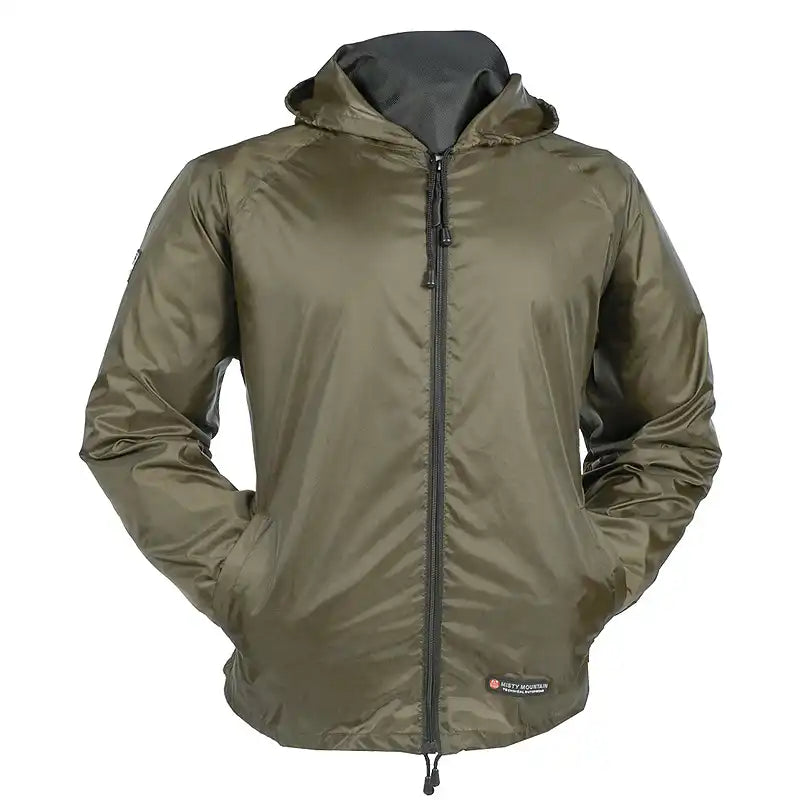 Olive Misty Mountain Ultralight Packable Rain Jacket