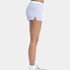 Lavender shorts side view