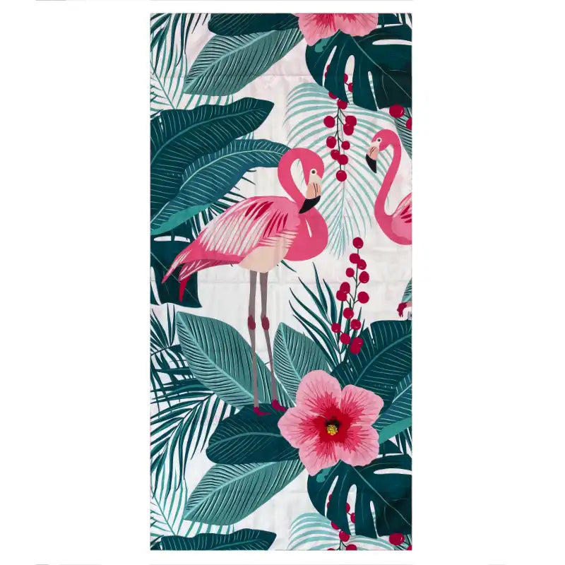 Waci Microfiber Towel: Flamingos Print
