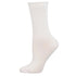White Women's Bamboo Roll Top Socks
