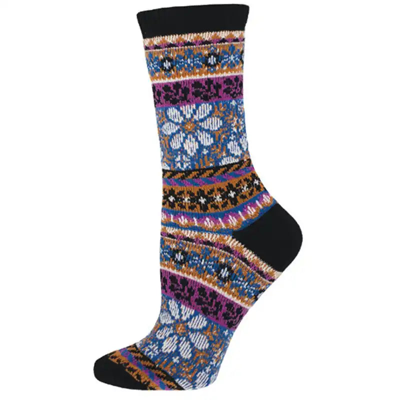 'Comfy in the Garden' Women's Sweater Socks